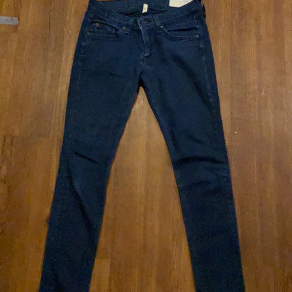 Rag and Bone Dark Rinse Skinny Capris